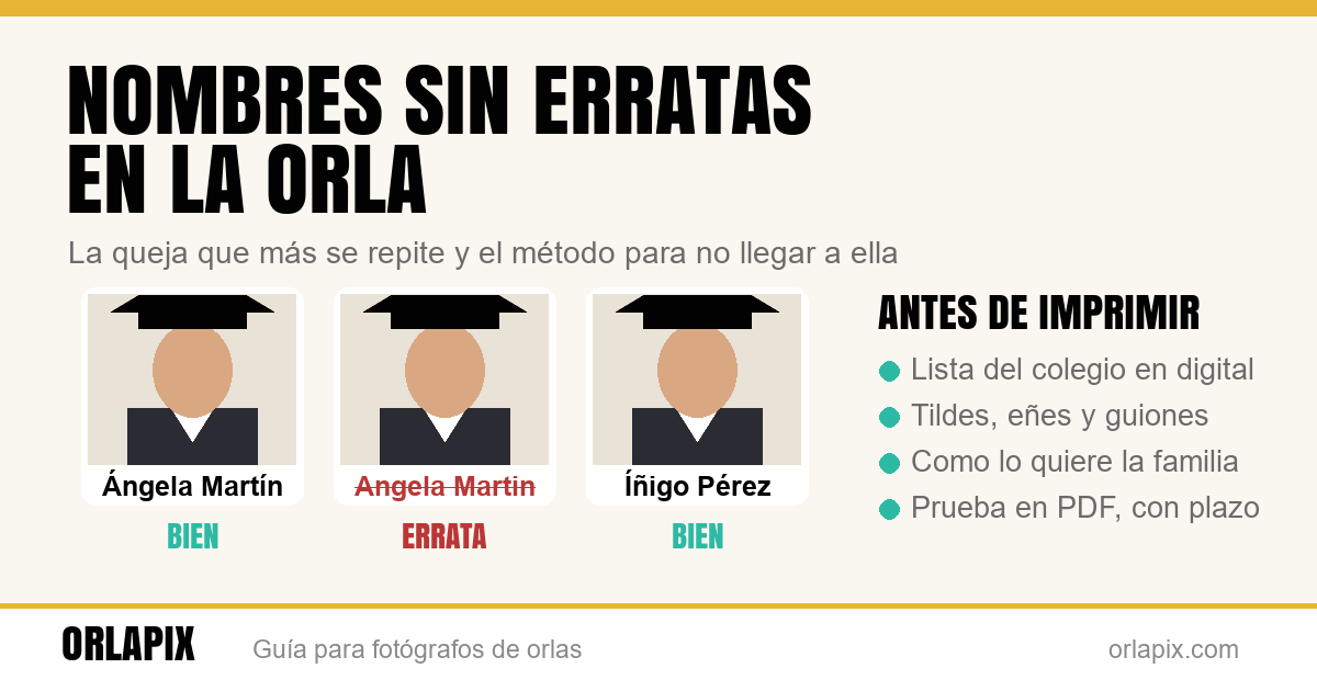 Nombres en la orla sin erratas