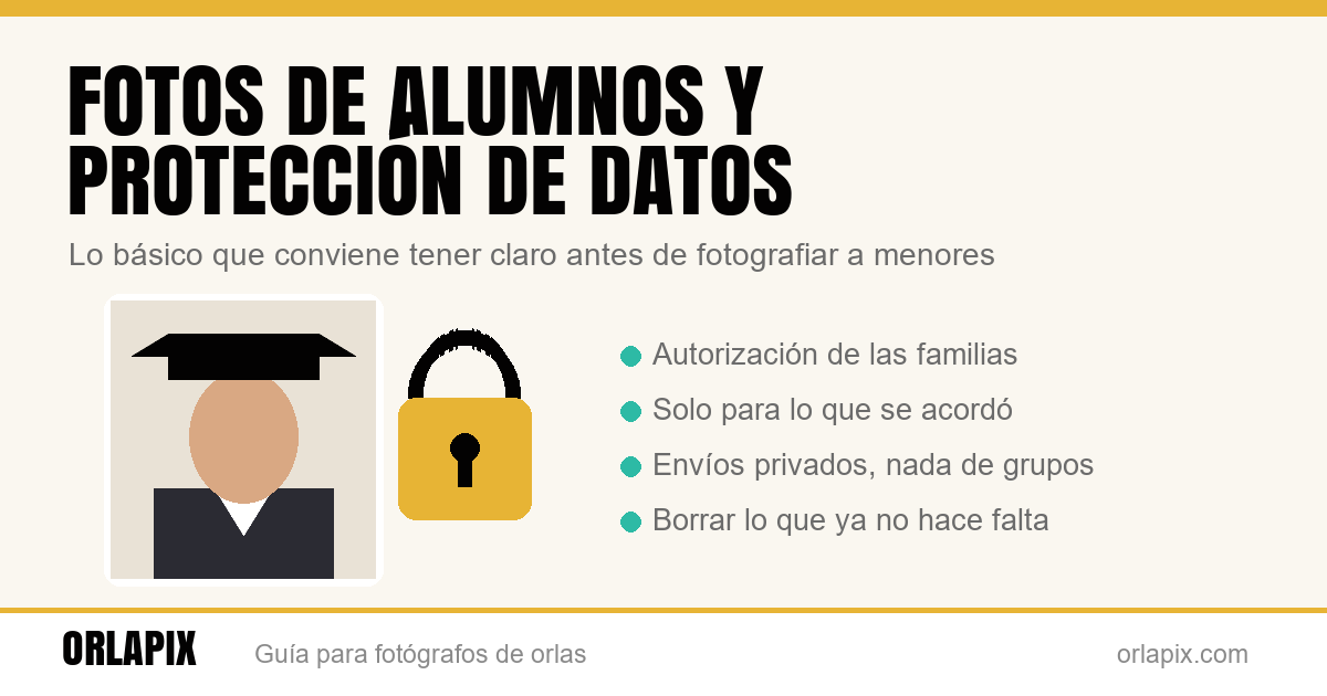 Fotos de alumnos y protección de datos: lo básico